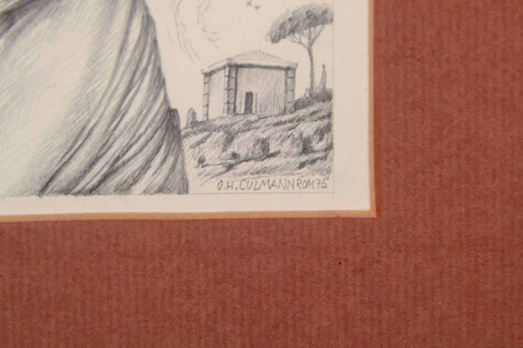 Detail a: Otfried H. Culmann, geb. 1949 Billigheim, Studium an den Akademien München und Stuttgart, Meisterschüler von Mac Zimmermann, hier: Junge Frau in ...