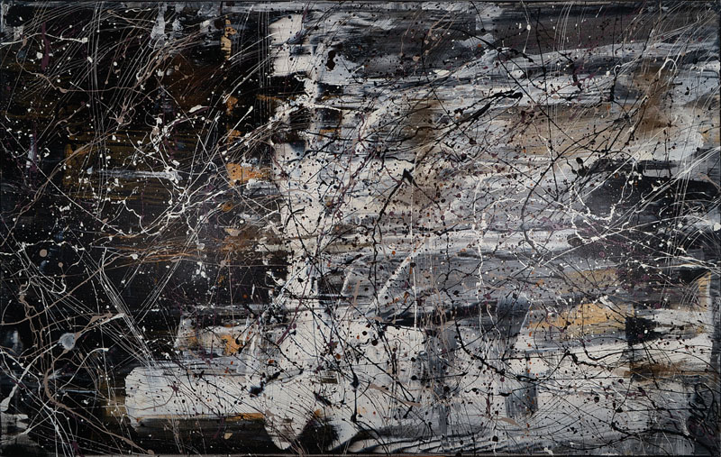 Caroline Vis (CJVIS), zeitgen. niederländische Künstlerin, Throughout Life, Acryl/Mixed Media auf Lwd, re. u. sign., ca. 100x160 cm, mit Zertifikat