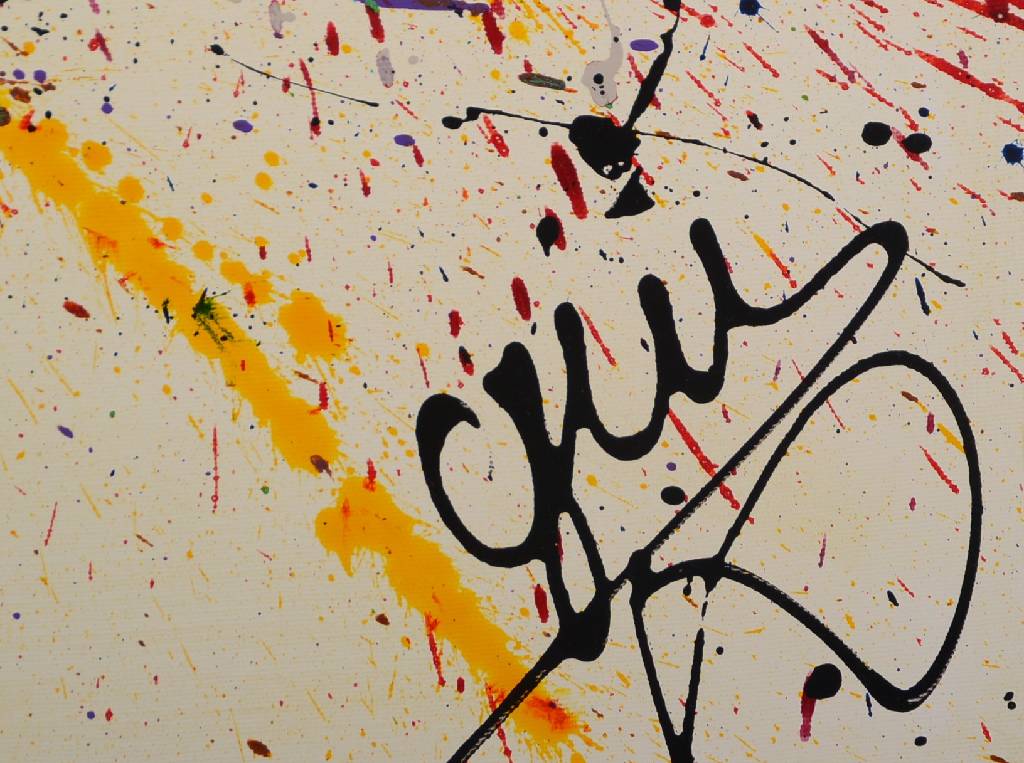Detail a: Caroline Vis (CJVIS), zeitgen. niederländische Künstlerin, Discovering, Acryl/Mixed Media auf Lwd, re. u. sign., ca. 80x100 cm, mit Zertifikat