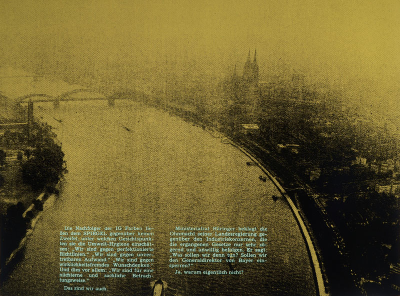 Klaus Staeck, geb. 1938, Siebdruck, signiert und nummeriert, 272/350, datiert 71, Blattgr. ca. 55x72 cm