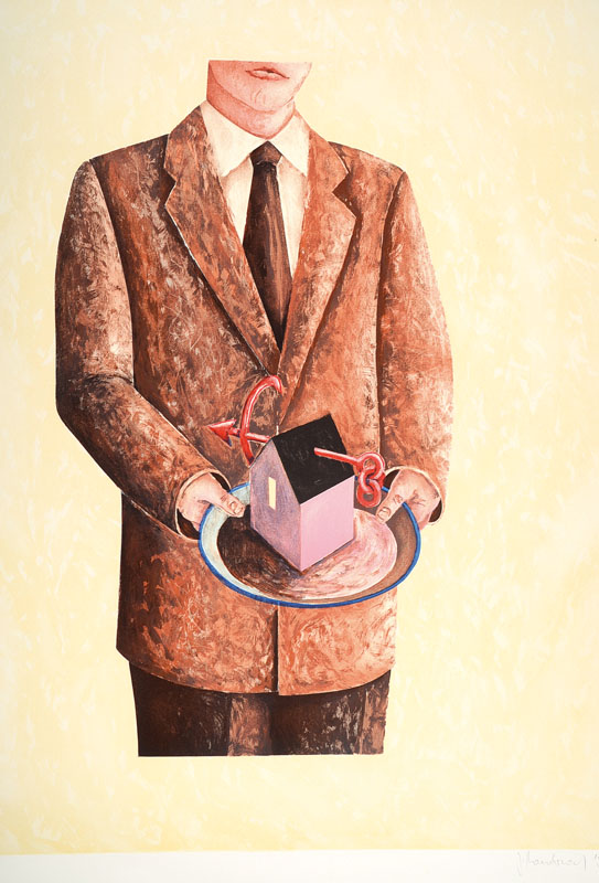 Detail a: Jörg Mandernach, geb. 1963, Konvolut, aus 3 Farblithographien, je signiert und nummeriert, 3/90, datiert 95, Blattgr. ca. 73x55 cm