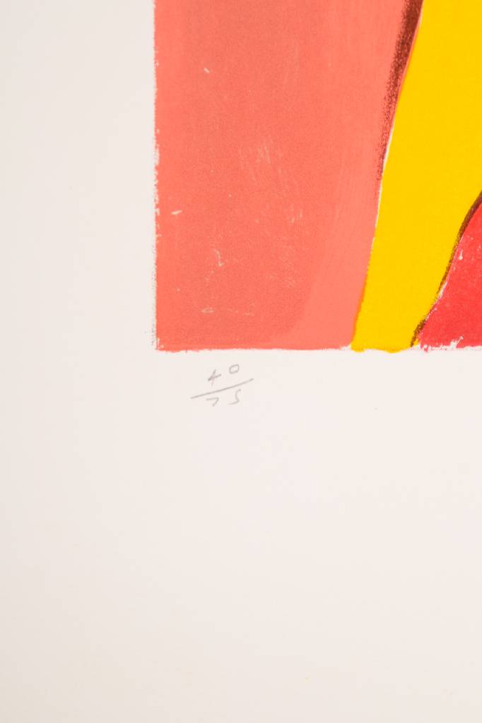Detail b: Allen Jones, geb. 1937, Farblithographie, signiert und nummeriert 40/75, datiert 96, Motiv ca. 30,5x24,5 cm, Blattgr. ca. 52x44 cm