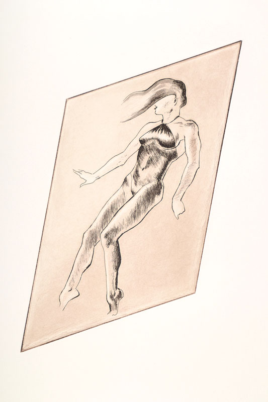 Allen Jones, geb. 1937, Radierung, signiert und nummeriert, 49/150, datiert 97, Platte ca. 28x17,5 cm, Blattgr. ca. 53,5x37,5 cm