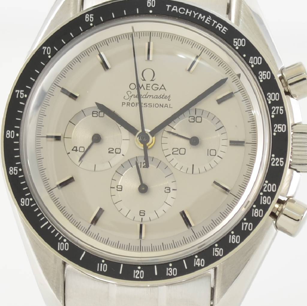 Detail c: OMEGA feiner & extrem seltener Armbandchronograph Speedmaster Professional Apollo XI 1969 in WG 750/000, Schweiz 1980, Handaufzug, Ref. BC 345.0802, ...