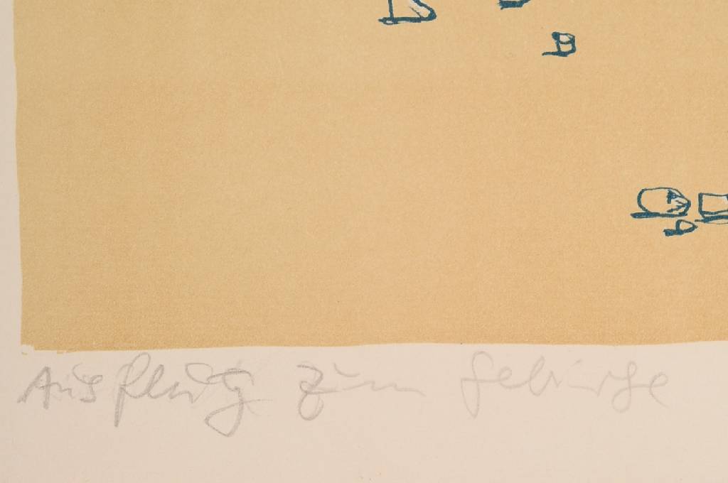Detail b: Bele Bachem, 1916-2005, Ausflug ins Gebirge, Lithographie, handsign. und num. e.a., betitelt, Blattgr. ca. 62,5x45 cm