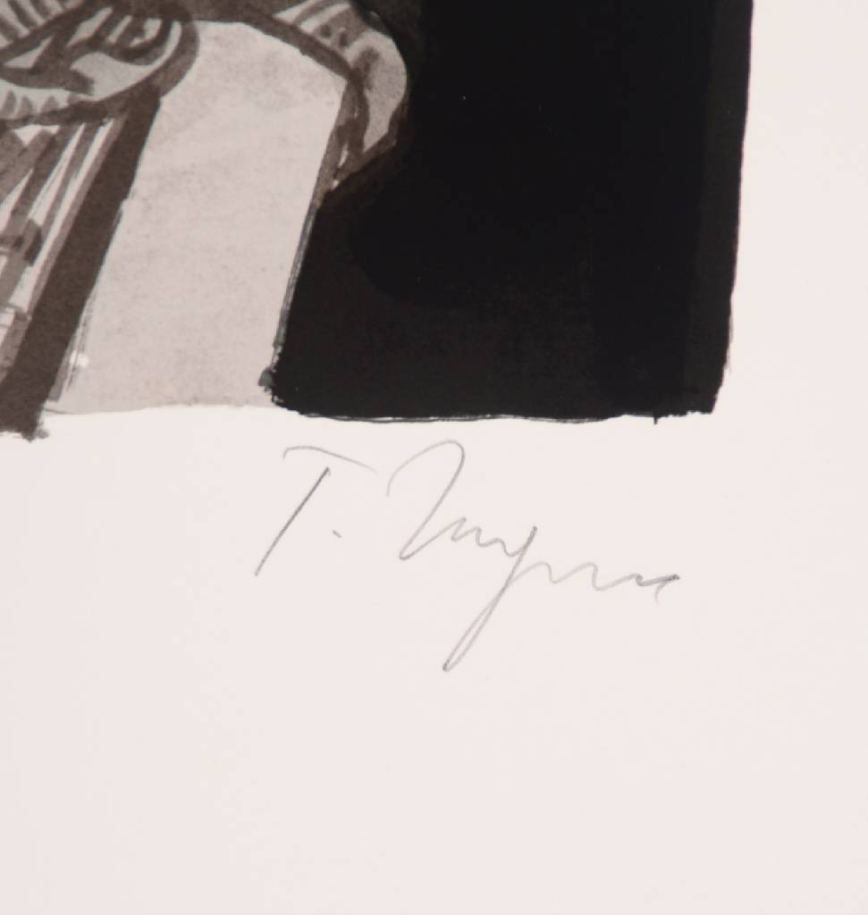 Detail a: Tomi Ungerer, geb. 1931, Pfarrer Pappenstiel, Siebdruck, 1989, signiert und nummeriert 11/60, Blattgr. ca. 76x58 cm, leicht fleckig