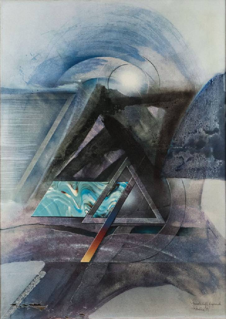 Klaus Heinrich Keller, geb. 1938 Godramstein/Pfalz, Meisterschüler von Prof. Berger-Bergner, zahlreiche Preise, hier: Landschaftsfragmente, Öl/Lwd, ...