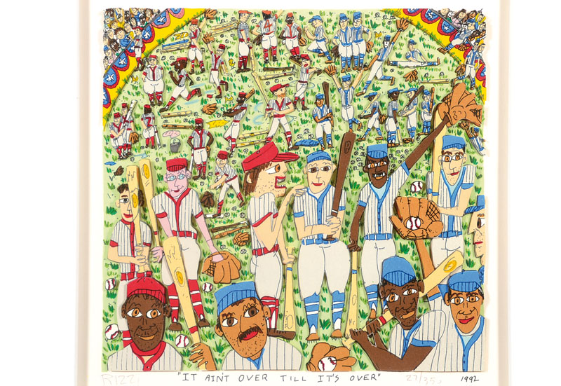James Rizzi, 1950-2011, 3-D Konstruktion, handsigniert und nummeriert 27/350, "It ain't over till it's over", ...
