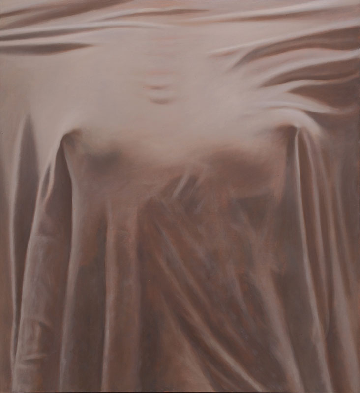 Willi Kissmer, geb. 1951 Duisburg, Das weiße Hemd, Öl auf Pappe / Holz, 1995, rückseitig signiert und betitelt, ca. 55x50 cm, Rahmen