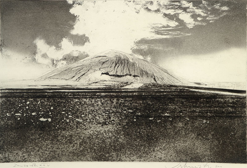 Wolfgang Werkmeister, geb. 1941 Berlin, tätig in Berlin, hier: Serpentine / Der Berg, Konvolut aus zwei Radierungen, je signiert unddatiert 1994 ...
