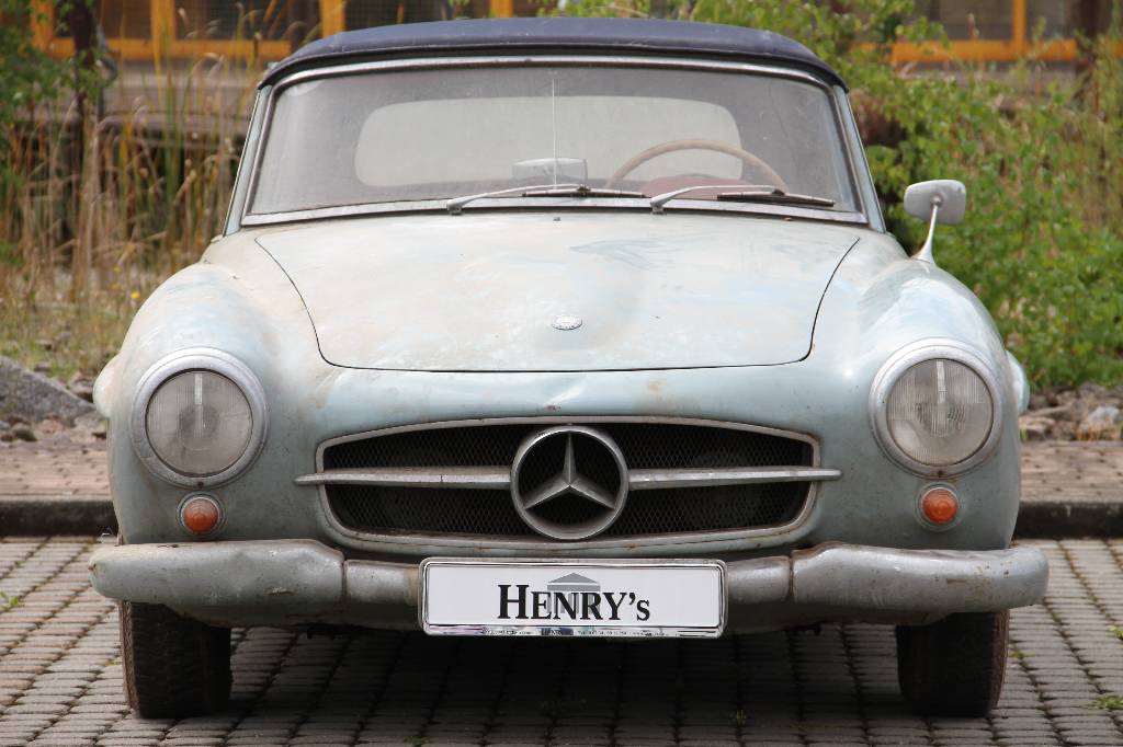 Detail a: Mercedes-Benz 190 SL W 121 B II, EZ 1961, Familienintern 3. Hand, Laufleistung ca. 136.000 km, 77 kW/ 105 PS, 4-Gang Schaltgetriebe, hellblau, Leder ...