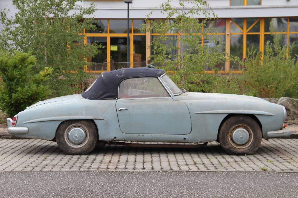 Detail f: Mercedes-Benz 190 SL W 121 B II, EZ 1961, Familienintern 3. Hand, Laufleistung ca. 136.000 km, 77 kW/ 105 PS, 4-Gang Schaltgetriebe, hellblau, Leder ...