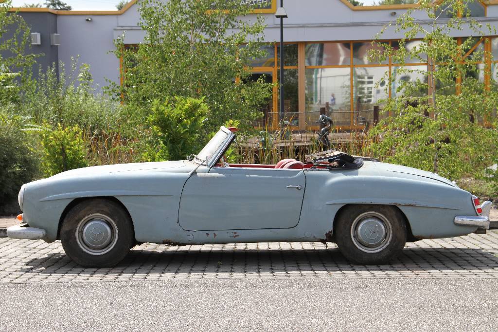 Detail g: Mercedes-Benz 190 SL W 121 B II, EZ 1961, Familienintern 3. Hand, Laufleistung ca. 136.000 km, 77 kW/ 105 PS, 4-Gang Schaltgetriebe, hellblau, Leder ...