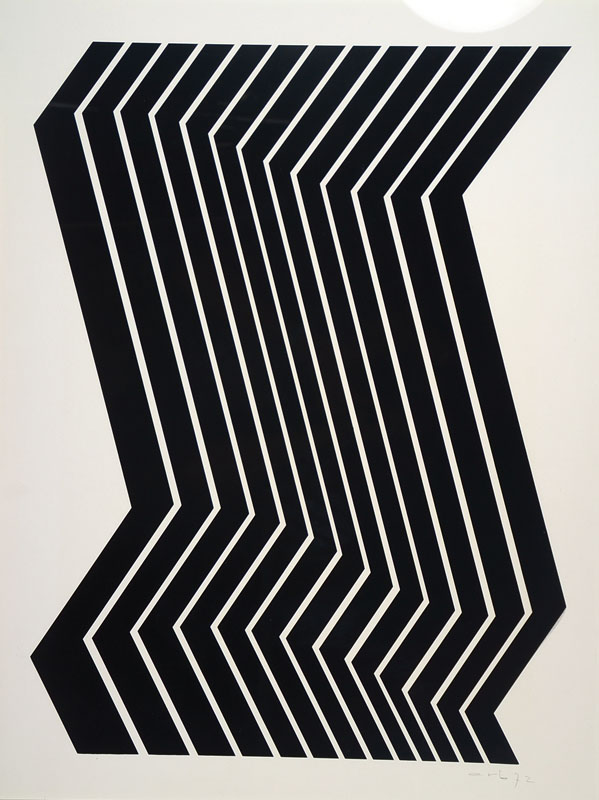 Leo Erb, 1923-2012, Serigraphie, re. u. sign. und dat. 72, ca. 64,5x49,5 cm, unter Glas gerahmt