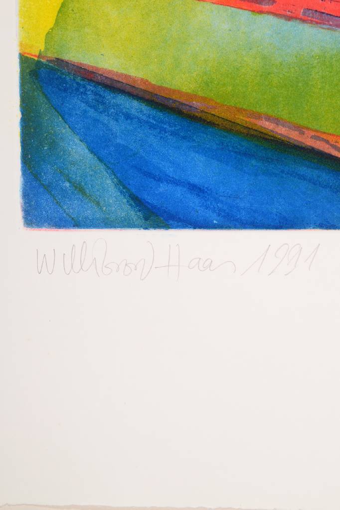 Detail a: Willibrord Haas, geb. 1936, Radierung, Rantum, sign. und num. 69/150, dat. 1991, betitelt, Platte ca. 49,5x44,5 cm, Blattgr. ca. 80,5x67 cm, min. ...