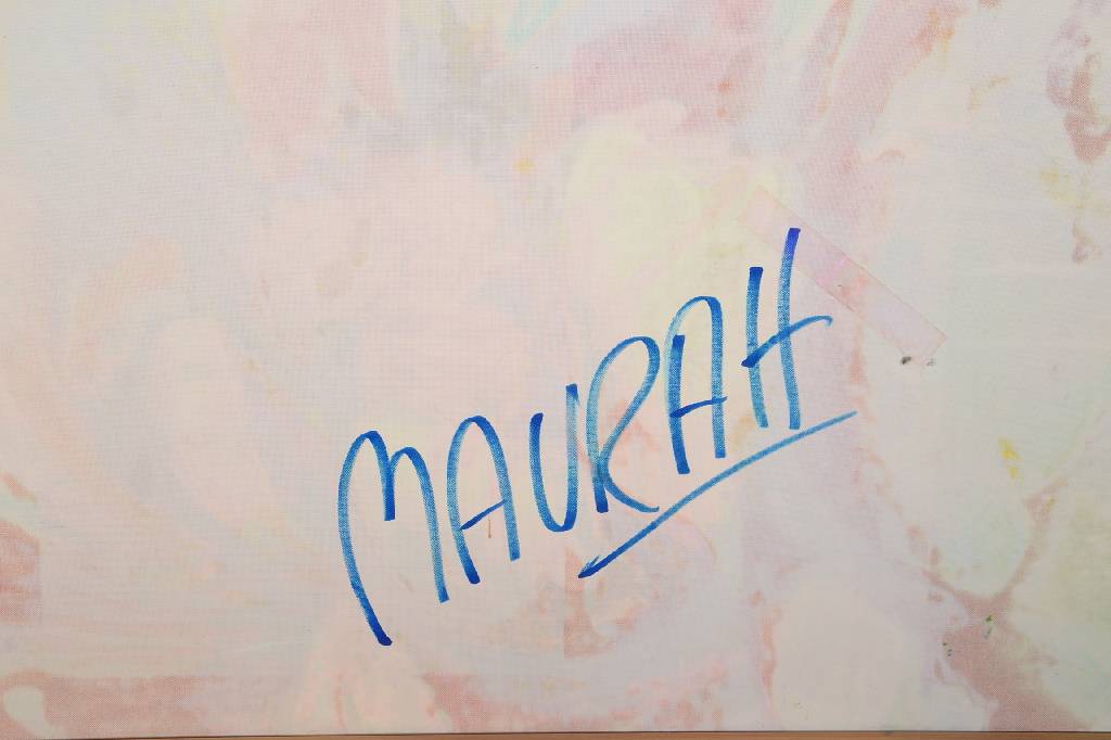 Detail a: Maurah, zeitgen. deutsche Malerin, Studium an der New York Academy of Art und Parsons School of Design, lebt und arbeitet in Heidelberg, hier: ...