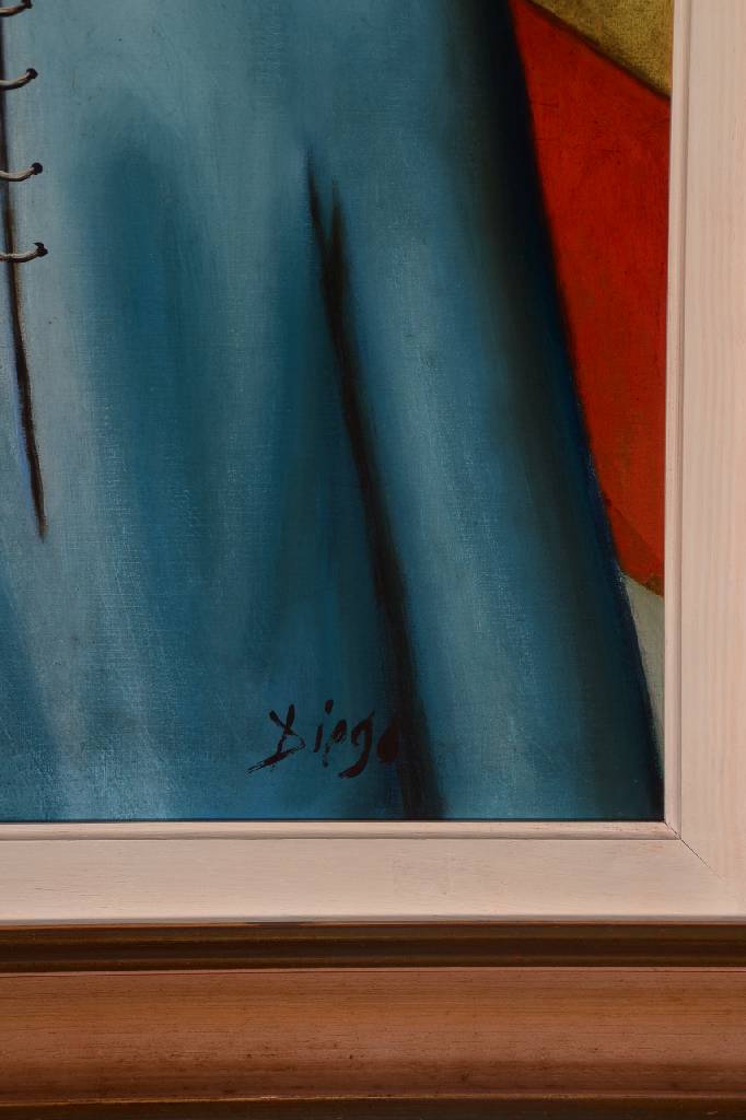 Detail a: Antonio Diego Voci, 1920-1985, Le village d'oré, Öl/Lwd, re. u. sign., ca. 70x60cm, Rahmen, ehem. VKP 2750 DM