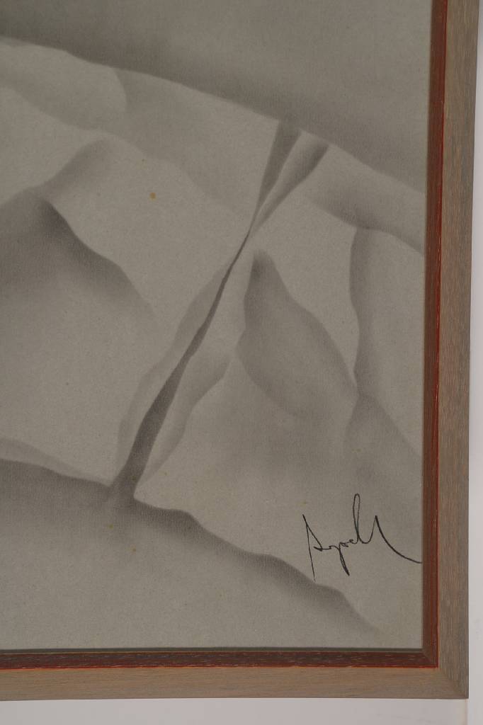 Detail a: Prof. Menges Spell, geb. 1946 Heidelberg, Frottier-Technik, betitelt: sic transit gloria mundi, signiert, 1984, ca. 98x68 cm unter Glas gerahmt