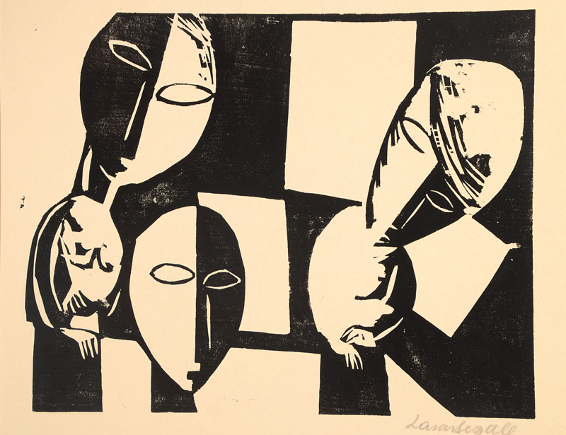 Lasar Segall, 1891 - 1957, Holzschnitt, re. u. handsign., Motiv ca. 23x29cm, PP, Gesamt ca. 37,5x48,5 cm