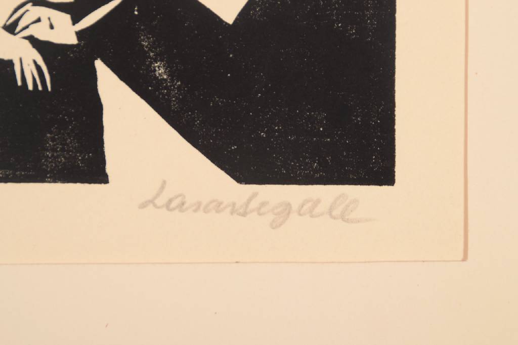 Detail a: Lasar Segall, 1891 - 1957, Holzschnitt, re. u. handsign., Motiv ca. 23x29cm, PP, Gesamt ca. 37,5x48,5 cm