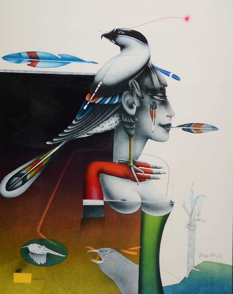 Detail a: Paul Wunderlich, 1927-2010, Konvolut aus sechs Lithographien, 3x ca. 63,5x49,5 cm, unter Glas gerahmt, 3x Blattgr. ca. 27,5x34,5 cm, 2 x besch.