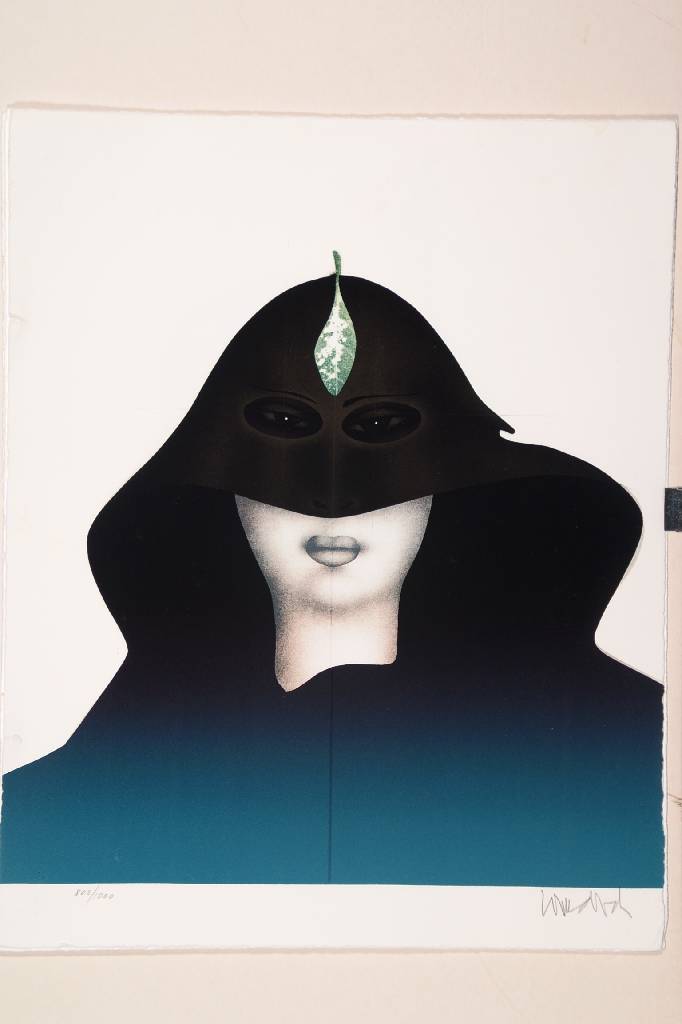 Detail c: Paul Wunderlich, 1927-2010, Konvolut aus sechs Lithographien, 3x ca. 63,5x49,5 cm, unter Glas gerahmt, 3x Blattgr. ca. 27,5x34,5 cm, 2 x besch.