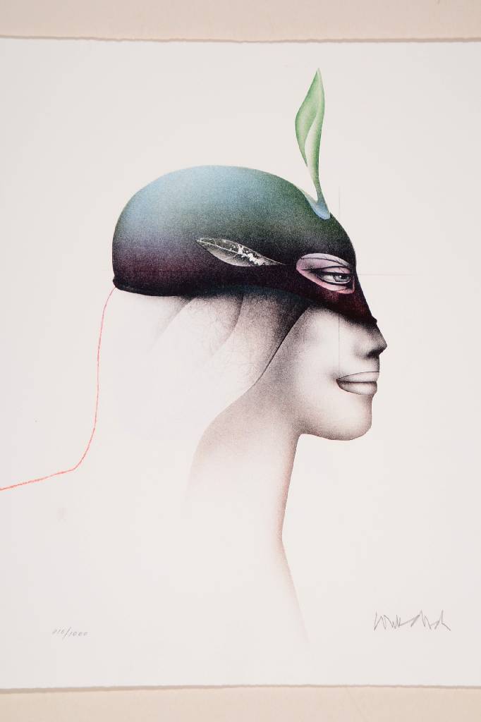 Detail d: Paul Wunderlich, 1927-2010, Konvolut aus sechs Lithographien, 3x ca. 63,5x49,5 cm, unter Glas gerahmt, 3x Blattgr. ca. 27,5x34,5 cm, 2 x besch.