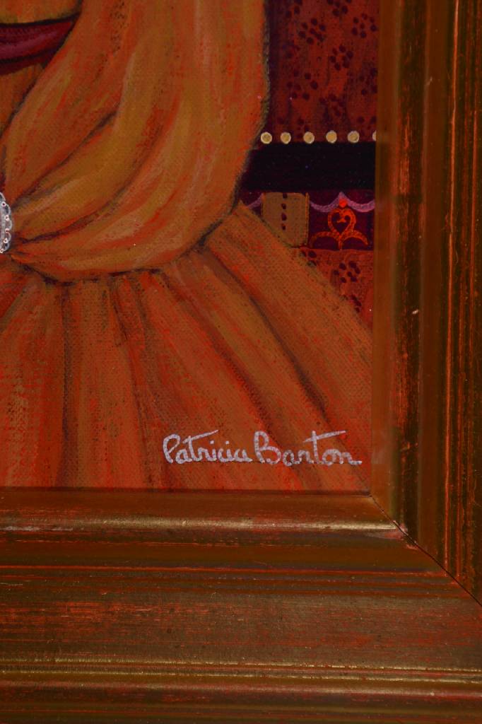 Detail a: Patricia Barton, geb. 1928 Los Angeles, zahlreiche internationale Ausstellungen z.B. in Paris, London, New York, hier: Mutter mit Tochter, Öl/Lwd, ...