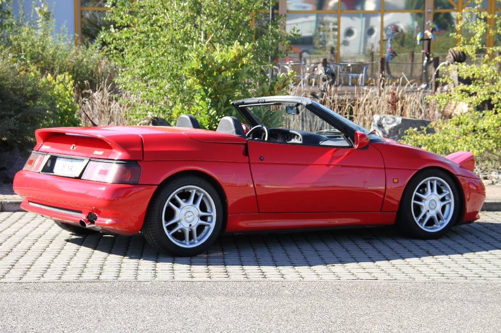 Detail b: Lotus Elan Cabriolet, EZ 06.1992, Laufleistung ca. 129.000 km, TÜV bis 04.2017, 116 kW/ 158 PS, 4-Zylinder, 5-Gang Schaltgetriebe, rot, neue ...