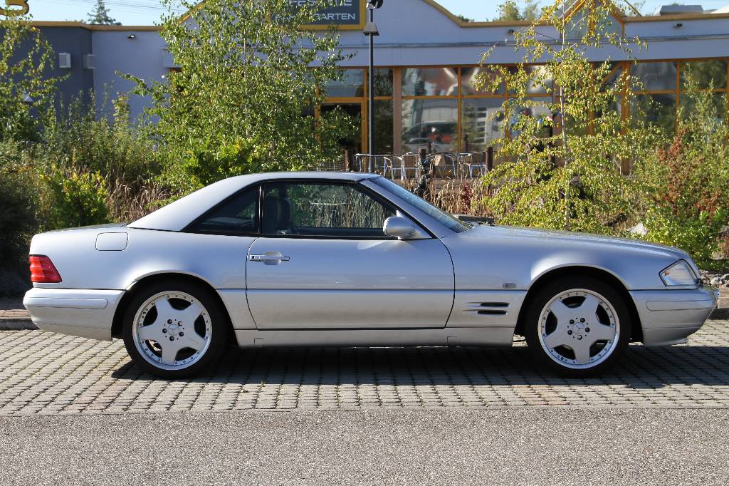 Detail e: Mercedes-Benz SL 320 R 129, EZ 05.1999, Laufleistung ca. 129.500 km, 165 kW/ 224 PS, 5-Gang Automatikgetriebe, silber, Vollleder schwarz, inkl. ...