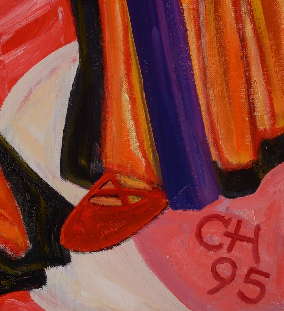 Detail a: Alex Christmann, geb. 1932 Heilbronn, Tanz der Salome, Öl/Lwd, re. u. monogram. und dat. 95, ca. 120x120 cm, Rahmen