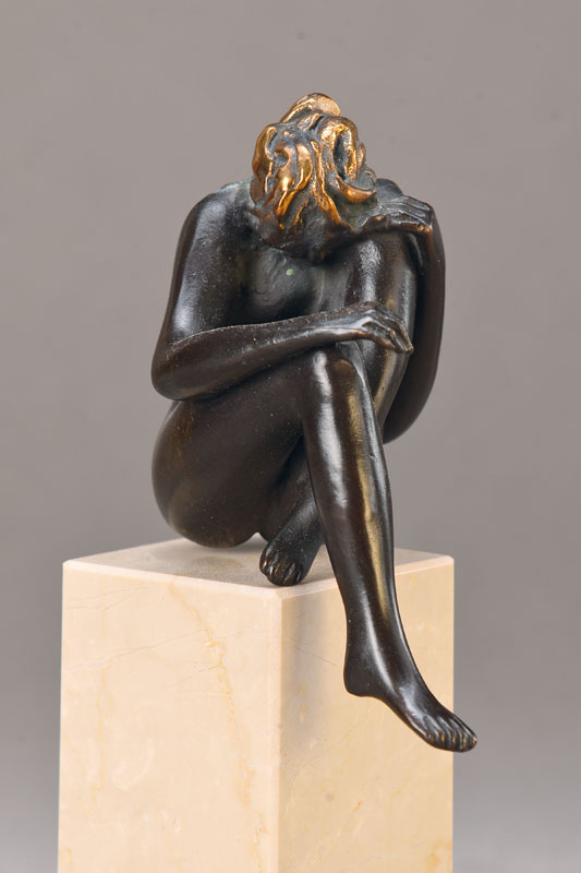 Bruno Bruni, geb. 1935 Gradara, Kleine Venus, signiert und nummeriert 1050/1250, auf Sockel, H. ca. 18 cm
