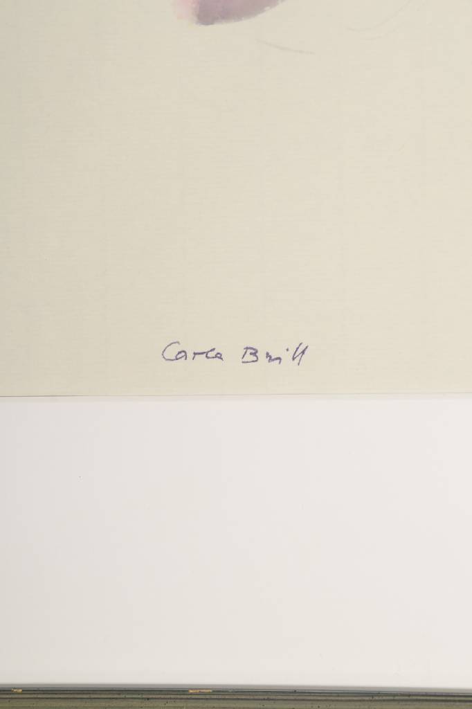 Detail a: Carla Brill, 1906-1994, Meisterschülerin von Max Beckmann am Städel in Frankfurt, hier: Göta, Porträt einer jungen Frau, Gouache auf Papier, ...