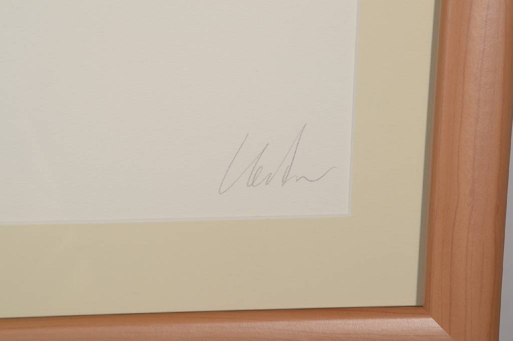 Detail a: Günther Uecker, geb. 1930, Prägedruck, rechts unten handsigniert, Auflage ca. 100 Exemplare, ca. 32x44,5 cm