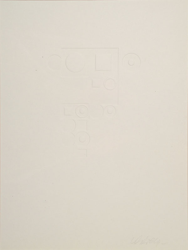 Victor Vasarely, 1906-1997, Radierung u. Reliefdruck in weiß, handsign., Auflage: 100, aus 1984, ca. 45x36 cm, PP, unter Glas gerahmt