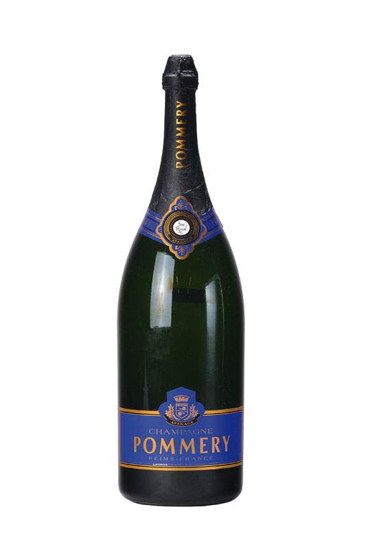 1 Imperialflasche Pommery Champagne, Brut Royal, Reims, ca. 6 l, Abstand zwischen Flaschenboden und Wein: ca. 2 cm, unverkostet,in Originalholzkiste ...
