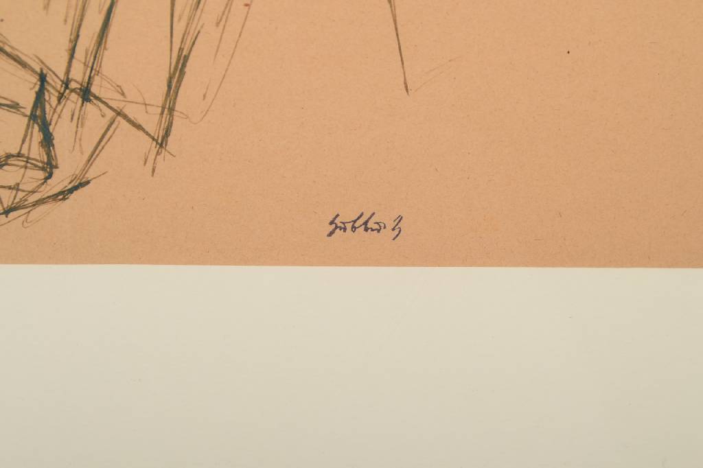 Detail a: Karl Hubbuch, 1891-1979, Tuschezeichnung, wohl Anfang 20er Jahre, Signaturstempel, Blattgr. ca. 29,5x38,5 cm, unter Glas gerahmt, min. Einriss 0.4 cm