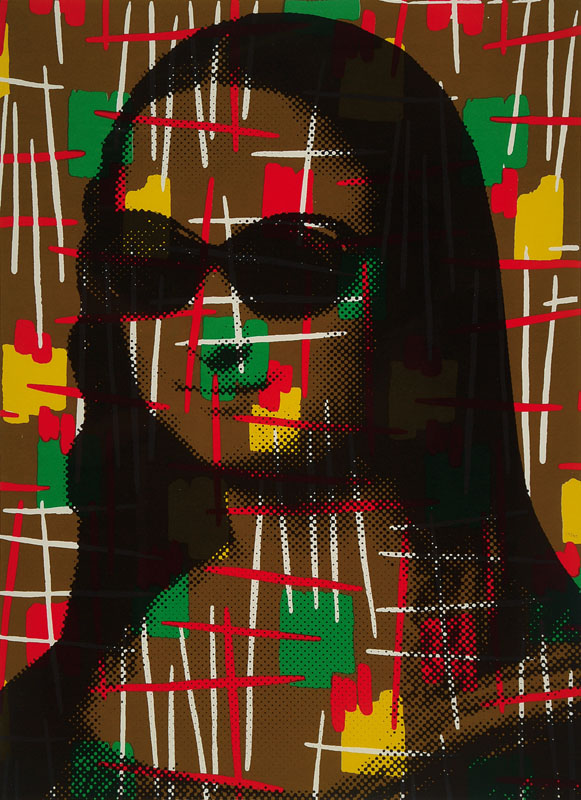 Mr. Brainwash, geb. 1966, bekannter Amerikanischer Künstler, hier: Vintage, Mona Lisa, signiert und nummeriert 13/35, mit Fingerabdruck (Thumb ...