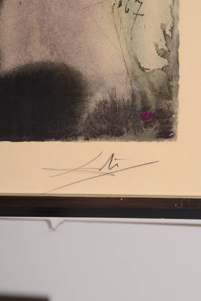 Detail a: Salvador Dali, 1904-1989, Lithographie, Auch wenn ich durch das Tal gehe, aus der Serie Aliyah, 1968, signiert, bez. "Epreuve d´artiste" ...
