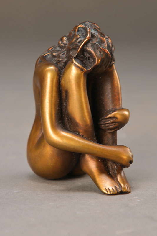Bruno Bruni, geb. 1935 Gradara, Mignon, Bronze, signiert und nummeriert CCLXXI/D, H. ca. 8 cm