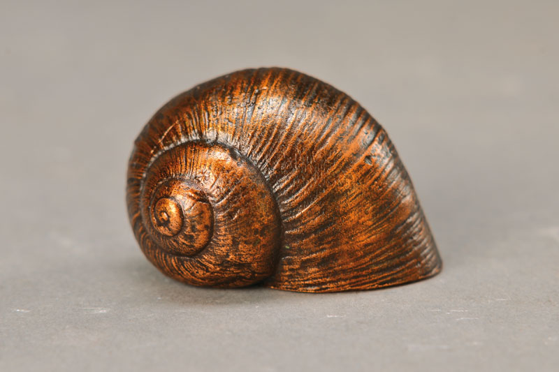 Paul Wunderlich, 1927-2010, Bronze, Schnecke, mit dem Namenszug von Wunderlich, mit Buch: Labyrinthe - Das Werk von Paul Wunderlich, ca. 3,5 cm