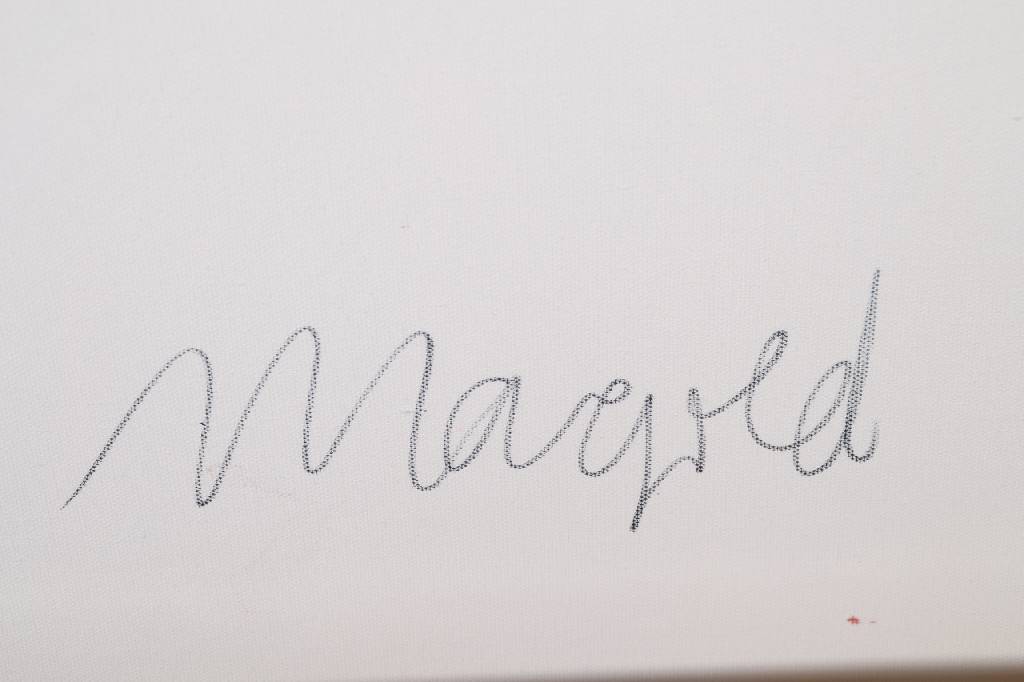 Detail b: Rainer Magold, geb. in Karlsruhe, lebt und arbeitet in der Südpfalz, hier: "Stern nach dem ich schaue", re. u. und rückseitig sign., ca. ...