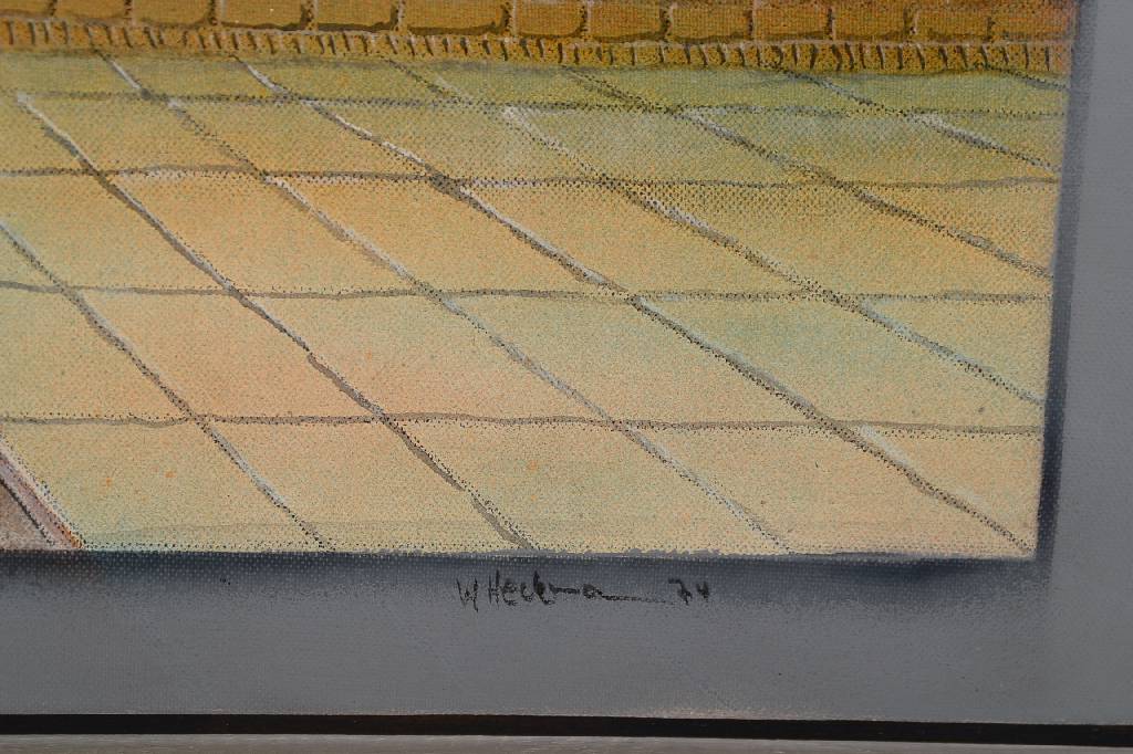 Detail a: Walter Heckmann, 1929-1994, Öl/Lwd, rechts unten signiert und datiert 74, 55x70 cm, Leiste