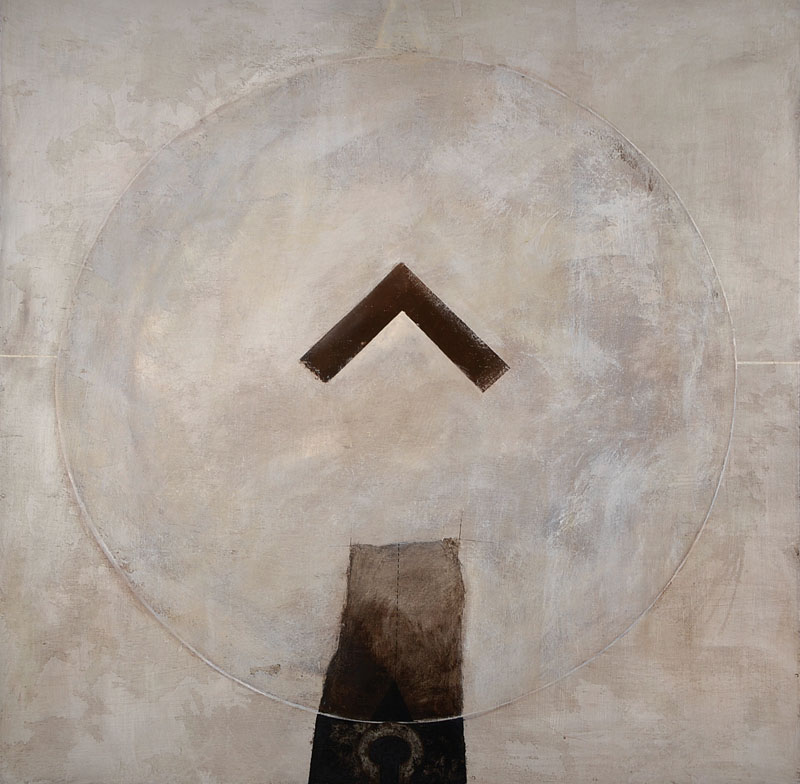 Peter Holme, geb. 1940, studierte an der Freien Kunstakademie Mannheim bei Paul Berger-Bergner, hier: Öl/Holz, unsigniert, ca.98x98 cm, Rahmen