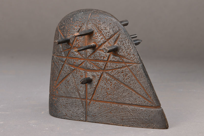 Rainer Kriester, 1935-2002, Nagel Kopf, Bronze, signiert und nummeriert 5/20, datiert 95, ca. 12x15 cm