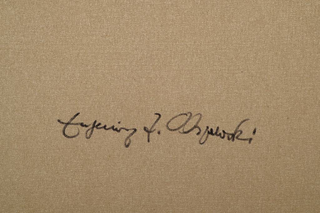 Detail a: Eugeniusz Zygfryd Olszewski, 1924-2011, urspr. Architekt, 1980 Übersiedelung nach Italien, mehrere Ausstellungen in der Schweiz und Italien, hier: ...
