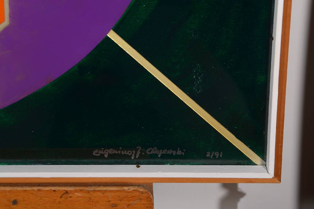 Detail a: Eugeniusz Zygfryd Olszewski, 1924-2011, urspr. Architekt, 1980 Übersiedelung nach Italien, mehrere Ausstellungen in der Schweiz und Italien, hier: ...