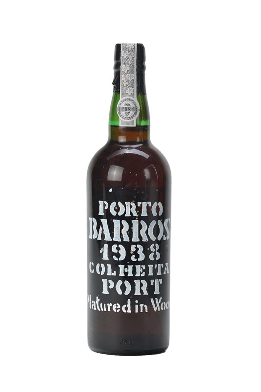 1 Flasche 1938 Porto Barros Colheita Port, Matured in Wood, into neck, ca. 75 cl, produced, bottled and shipped by Barros Almeida & CA.-Vinhos, 1988 ...