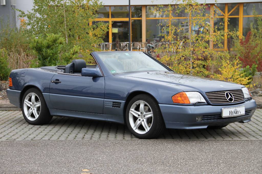 Mercedes-Benz SL 280 R 129, EZ 05.1994, Laufleistung ca. 155.000 km, TÜV 08.2017, 142 kW/193 PS, 6-Zylinder, Automatikgetriebe, nautikblau metallic, ...