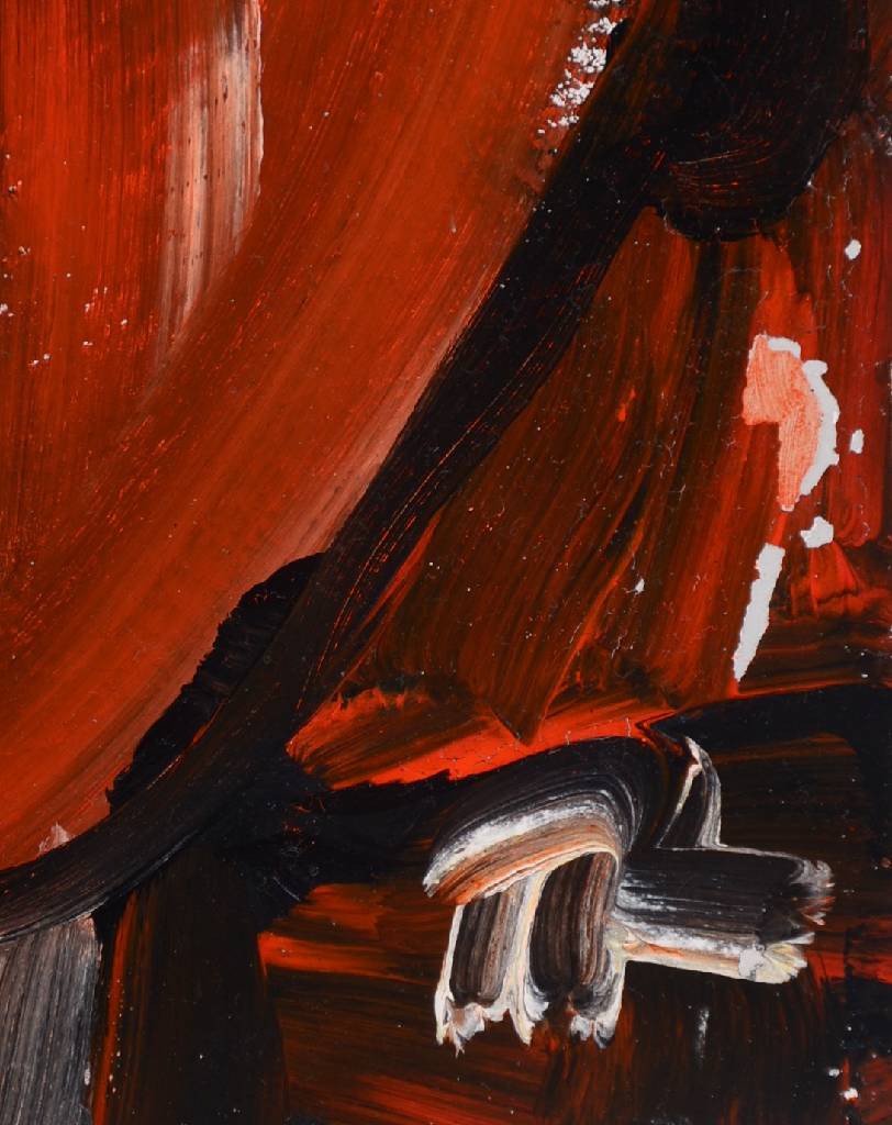 Detail a: Hartmut Ritzerfeld, geb. 1950 Stolberg, Thousand Faces Project, Nr. 687, Acryl/Platte, sign., ca. 30x25 cm
